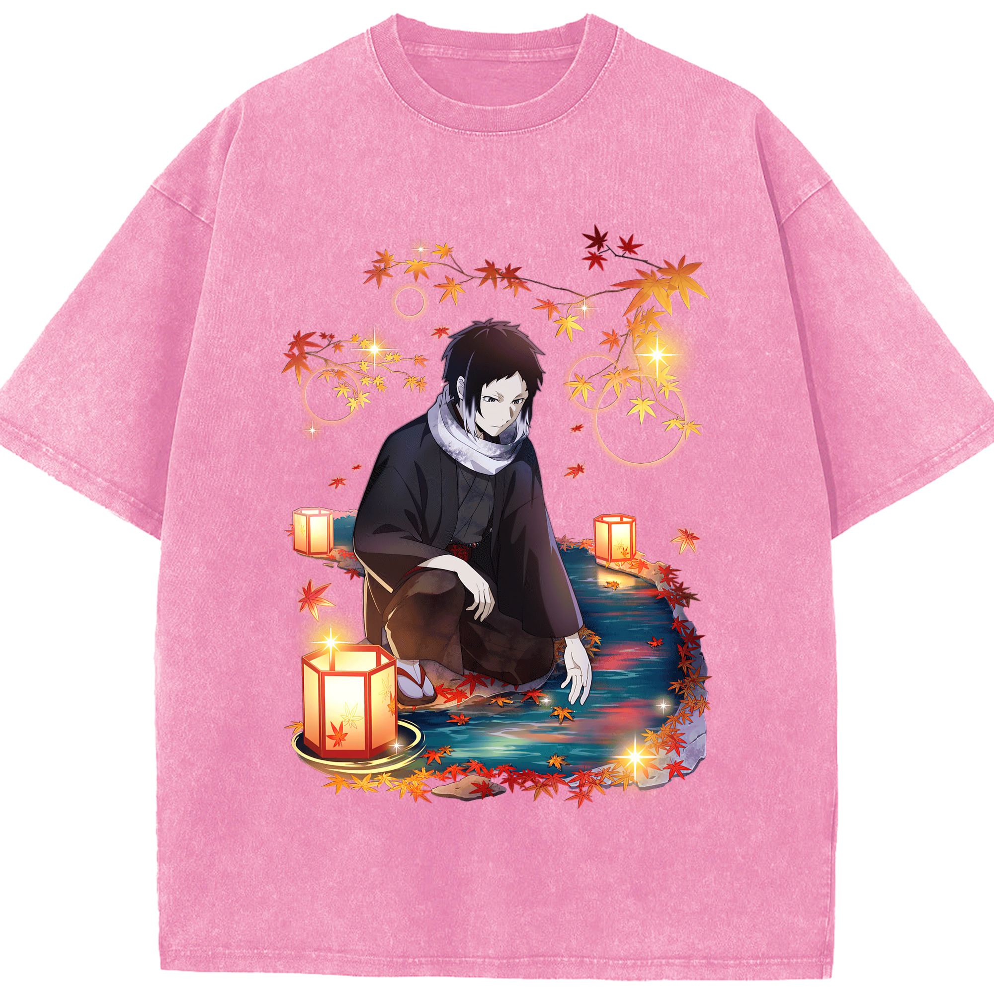 （画像用） 文豪ストレイドッグス Bungo Stray Dogs 綿100% ヴィンテージ風 半袖Tシャツ（フロントプリント）